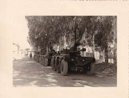 Photo Guerre Algerie Legion Etrangère EBR 1 Er Etranger Cavalerie 5/2/1961 Chars Combat " Auvergne " " Anjou " - Afrique