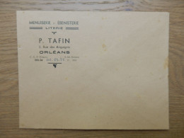 ENVELOPPE P. TAFIN MENUISERIE EBENISTERIE ORLEANS - 1921-1960: Moderne