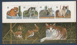 Belgique, België, **, Yv 2521, 2522, 2523, 2524, Mi MH35, **, Chat - Unused Stamps