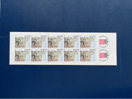 MONACO Carnet De 10 Timbres N 1708 De 1990 La Rampe En état Luxe - Ungebraucht