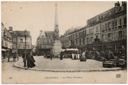 28 CHARTRES - La Place Marceau - Circulée 1919 - Chartres