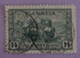 CANADA YT 215 CACHET ROND "CHAR D ASSAUT" ANNÉES 1943/1948 - Usati