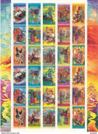 RUSSIA USSR 1991 Folk Festivals Sheet MNH(**) Mi 6229-6243 - Hojas Completas