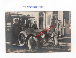 CP NON SITUEE-HINDENBURG-Grosse Hauptquartier-AUTO-CARTE PHOTO Allemande-GUERRE 14-18-1 WK-MILITARIA- - Guerre 1914-18