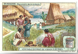 CHROMO - Véritable Extrait De Viande LIEBIG - En INDOCHINE - Village Annamite Dans Les Montagnes - Liebig