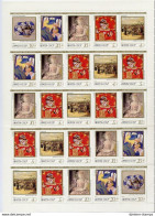 RUSSIA USSR 1989 Culture Atr Sheet MNH(**) Mi 6003-6007 - Ganze Bögen