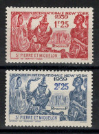 SPM - YV 189 & 190 N* MH , New York , Cote 7 Euros - Unused Stamps