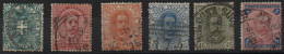 REGNO D'ITALIA  1891/96 Stemma O Effigie Di Umberto I. Sassone N. 59/64 , Serie Completa 6 Valori Annullata. - Gebraucht