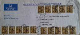 To The Crown Agents From The Tanzania Governement Service / Service Nr 10 ( 15 X ) - Tansania (1964-...)