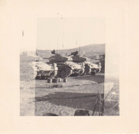 Photo Guerre Algerie Militaire Du 4 Eme R.C.C.  Char M 24 Retour Mission Barrage Char " Bresse " Tank - Afrique