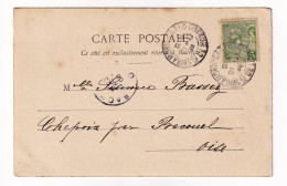 Carte Postale 1908 Monte Carlo Monaco Chepoix Oise Salle De Jeu - Peinture Le Soir Par Hodebert - Storia Postale