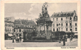 CPA Carte Postale Germany Mannheim Denkmal Am Marktplatz 1919 VM80530 - Mannheim