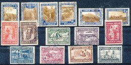 TIMBRE STAMP ZEGEL CONGO BELGE SCENES INDIGENES ET PARC NATIONAL 150-58 ET 203-08 COTE 115 EUROS - Unused Stamps