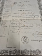 Passeport 1863 MULHOUSE GENEALOGIE EHRMANN CATHEN BERLIN POUR LA HAYZ COPPENHGUE STOCKOLM ST PETERSBOURG ROME NAPLE - Historische Dokumente