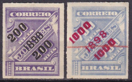 2 Journaux Surchargésen 1898 - Unused Stamps