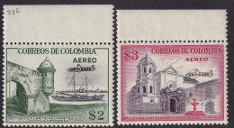 2 Valeurs Avion UNIFICADO De 1959/60 - Colombia