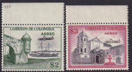 2 Valeurs Avion UNIFICADO De 1959/60 - Colombie