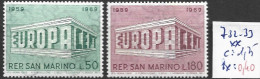 SAINT-MARIN 732-33 ** Côte 1.25 € - 1969