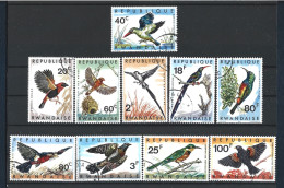 Rwanda 1967 Birds  Y.T. 233/242 (0) - Used Stamps