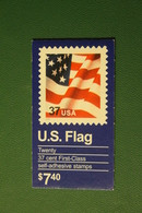Booklet Of 20 37 Cent First-Class Stamps Year 2002;  U.S. Flag - 3. 1981-...