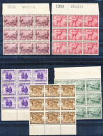 TIMBRE STAMP ZEGEL CONGO BELGE LE ZOO BLOC DE 9 X LA SERIE 209-213  X COTE 360 EUROS - Ungebraucht