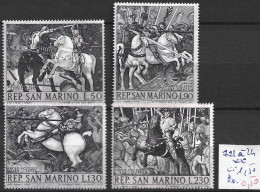 SAINT-MARIN 721 à 24 ** Côte 1.50 € - Unused Stamps