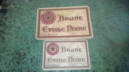 Bières Motte Cordomier Type Munich Lot Anciennes étiquettes De Bière X 2  Différentes Brune Croix Rouge - Bier