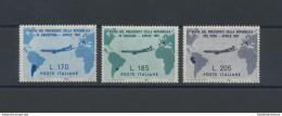 1961 Italia - Repubblica , Visita Del Presidente Gronchi In Sud America , 3 Valori , N° 918/20 , MNH** - Autres & Non Classés