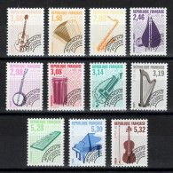 PROMOTION - Preobliteres - YV 213 à 223 N** MNH Luxe Tous Dentelés 13 Instruments De Musique Cote 98 Euros - 1989-2008