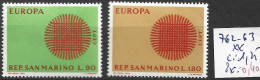 SAINT-MARIN 762-63 ** Côte 1.25 € - Unused Stamps