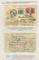 Entier CP 15+5 C + TP Albert Houyoux Obl. Grez-Doiceau 24/1/1927 > BXL 25/1/27 C. Retour Grez & Label Parti Trous - Lettres & Documents