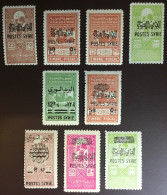 Syria Syrie 1945 Fiscal Taxe Complete Set Y&T 284 - 292 MNH - Unused Stamps