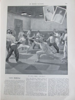 1903  ESCRIME Salle D Armes SALLE MERIGNAC   + Eglise  NOTRE DAME DE PLAISANCE  Anti Clericaux  Troubles Religion - Non Classificati