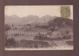CPA - 06 - Menton - Vue Sur La Gare, Les Hôtels Et Les Montagnes De Ste-Agnès - Circulée En 1917 - Menton