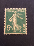 FRANCE Timbre 137 5c Vert Papier GC, Neuf Sans Charnières, Cote 115€ - Unused Stamps