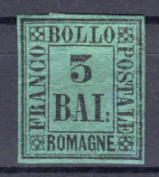 3 BAJ VERDE SCURO  SASS.4  USATO CON  SPLENDIDI MARGINI FIRMATO PERITO CV 140+++ - Romagne