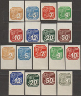 015/ Pof. NV 1-9, Almost Complete Border Stamps - Neufs