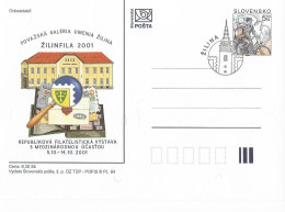CDV 67  Slovakia Zilinfila Stamp Exhibition 2001 - Exposiciones Filatélicas