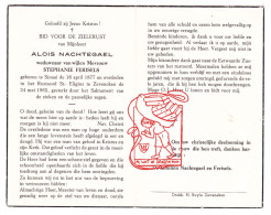 DP Alois Nachtegael ° Sinaai Sint-Niklaas 1877 † Zeveneken Lochristi 1965 X Stephanie Ferisels - Devotieprenten