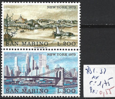 SAINT-MARIN 831-32 ** Côte 1.75 € - Unused Stamps