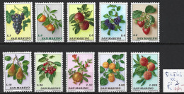 SAINT-MARIN 837 à 46 ** Côte 2 € - Unused Stamps