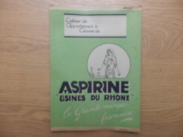 PROTEGE-CAHIER ASPIRINE USINE DU RHONE - Omslagen Van Boeken