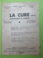 Carte Nautique - La Cure - De Chatellux à L'Yonne - Autres & Non Classés