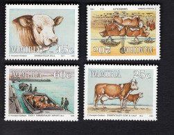 2025322364 1993 SCOTT 730 733  (XX) POSTFRIS MINT NEVER HINGED - ARRIVAL OF SIMMENTALER CATLE IN NAMIBIA - CENT. - Namibie (1990- ...)