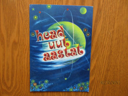 RUSSIA USSR ESTONIA  HAPPY NEW YEAR , SPACE SPUTNIK OVER EARTH , 1980 - New Year