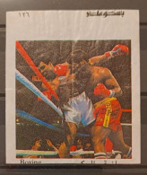 CASSIUS CLAY BUBBLE GUM  WAX WRAPPER - INSERT -  Muhammed Alì VERSUS LEON SPINKS 9.15.78 Lousiana Superdome - Other & Unclassified