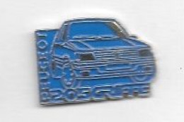 Pin's  Bleu  Automobiles  PEUGEOT  205  GRIFFE - Peugeot