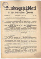 DOK73 ÖSTERREICH 1934 BUNDESGESETZBLATT KONKORDAT HEILIGEN STUHL Und ÖSTERREICH 18 SEITEN SIEHE ABBILDUNG - Historical Documents