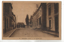 Échauffour (61) : La Grande Rue En 1930 PF. - Other & Unclassified