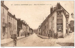 Jura 39 - Belle CPA LONS LE SAUNIER Rue Des Salines - PUB Electricité - Garage AMI - Lons Le Saunier